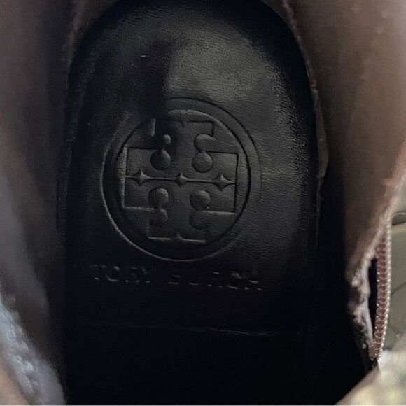 Tory Burch Brown New Cherie Wedge Boots/Booties Sz 6 - Picture 5 of 8